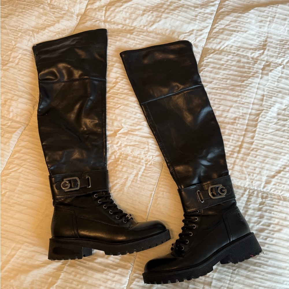 GBG Los Angeles Black Combat Boots